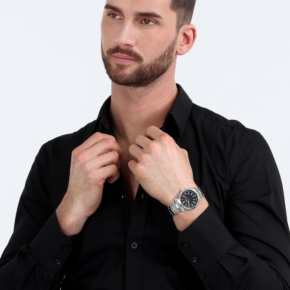 Orologio uomo Chronostar Pilot nero 39 mm (R3753313002) - 5