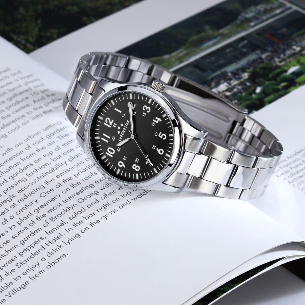 Orologio uomo Chronostar Pilot nero 39 mm (R3753313002) - 6