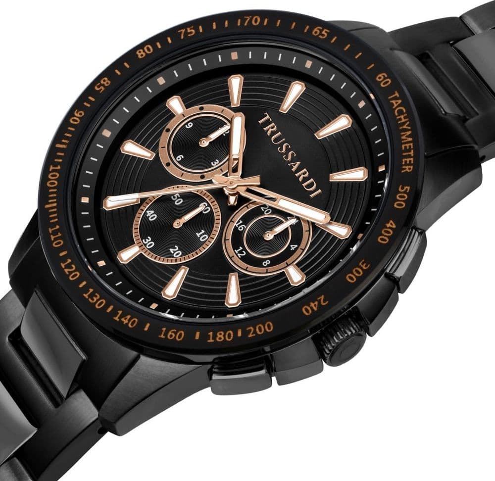 Orologio uomo Trussardi T-Hawk multifunzione nero (R2453153002) - 2