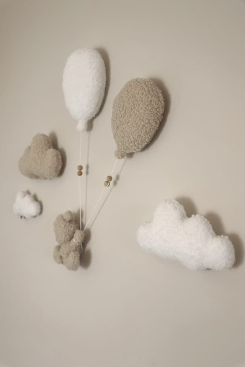 Composizione murale bouclé Orsetto, 6 pezzi - Little Loua - 2