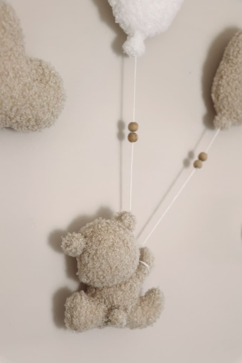 Composizione murale bouclé Orsetto, 6 pezzi - Little Loua - 3