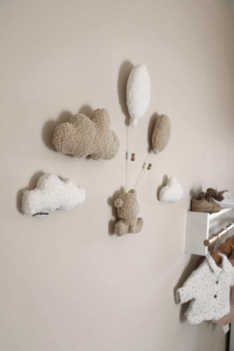 Composizione murale bouclé Orsetto, 6 pezzi - Little Loua - 4