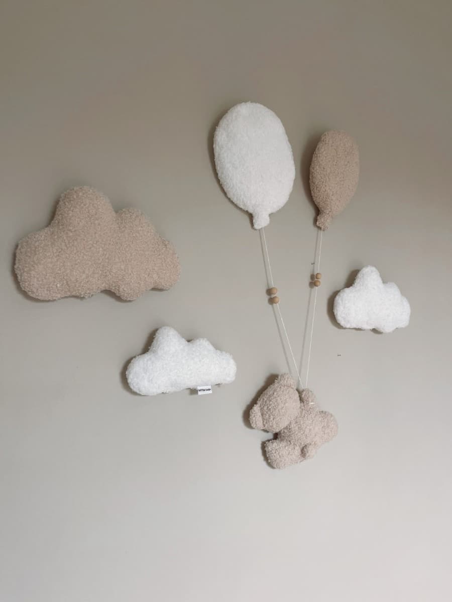 Composizione murale bouclé Orsetto Maxi, 6 pezzi - Little Loua - 3