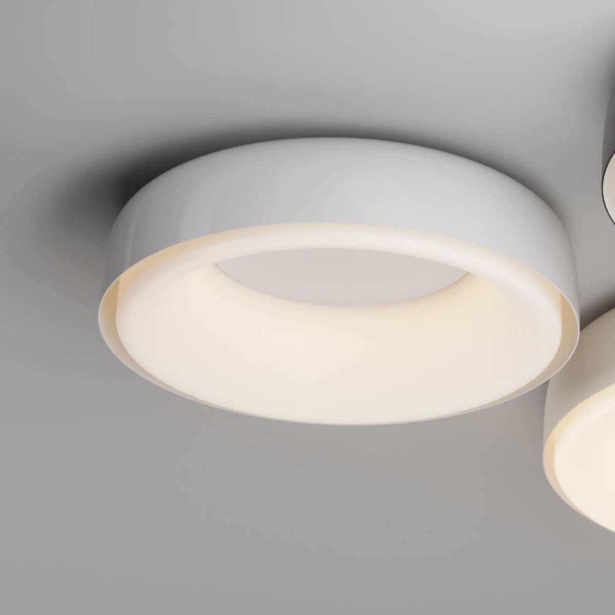 Plafoniera moderna Redo Group DIP 01 3941 3723 3724 LED CCT metallo polipropilene - 6