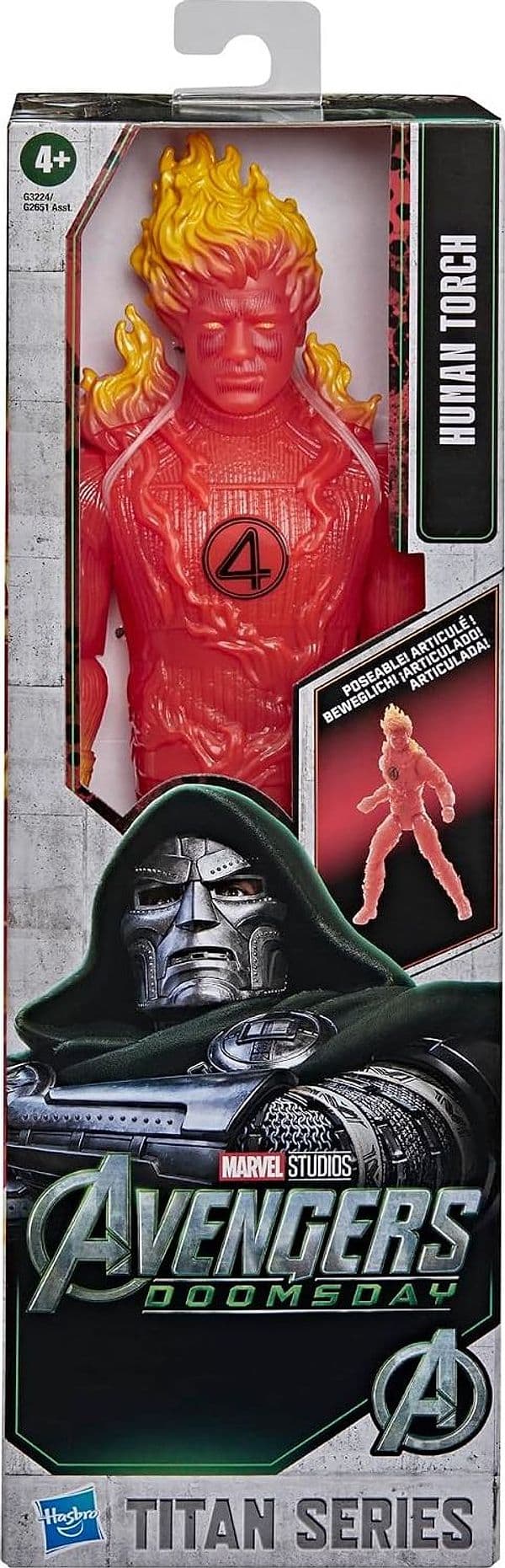 Hasbro - Action Figure Torcia Umana Doomsday 30 cm - 4