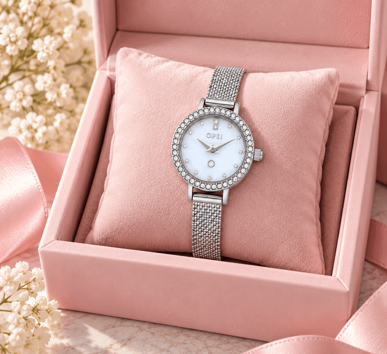 Ops Object  -  Orologio Donna  con cassa e bracciale in metallo mesh diamantato Allure - 3