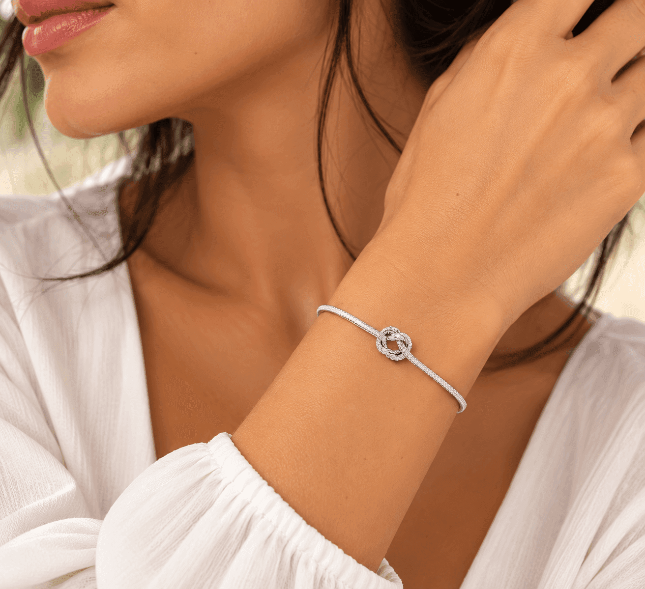 Marlù  -  Bracciale con nodo catena foxtail - 2