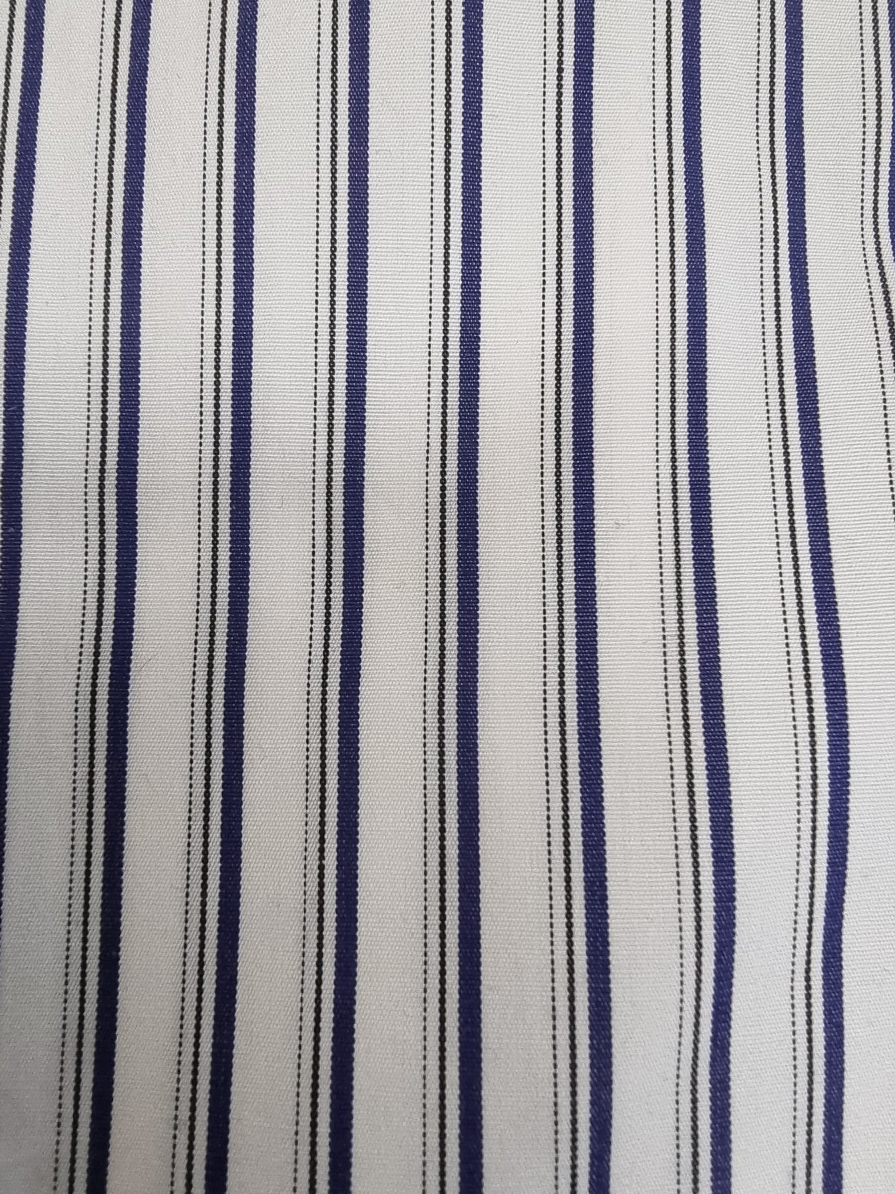 Camicia uomo Barba Napoli bianca a righe blu scuro - 3