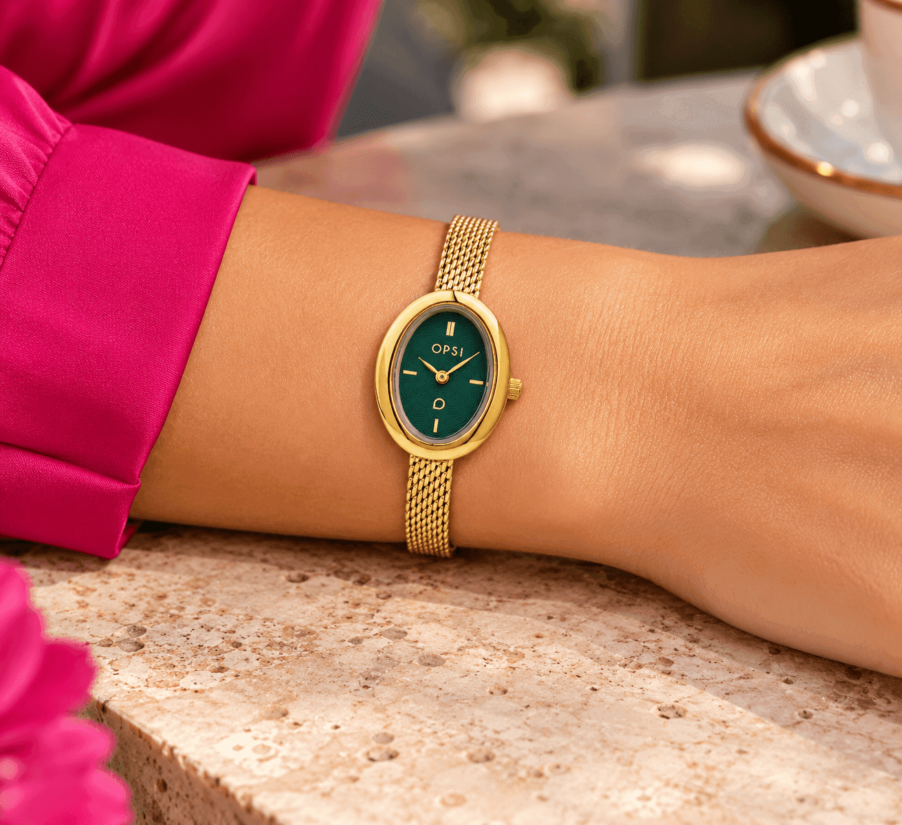 Ops Object  -  Orologio Donna  con cassa e bracciale mesh in metallo Ovalis - 2