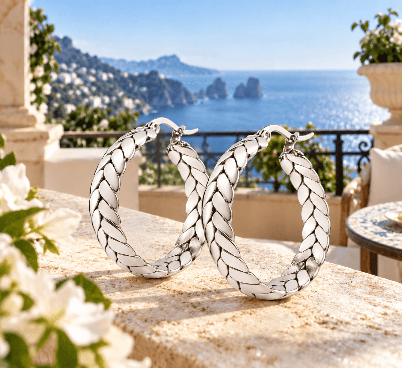 Ops Object -  Orecchini cerchio trama alloro 3,5cm BOLD - 4