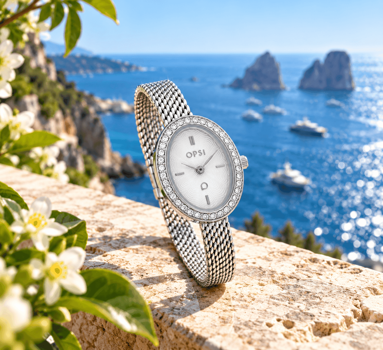 Ops Object  -  Orologio Donna  con cassa e bracciale mesh in metallo  Royal Ovalis - 4