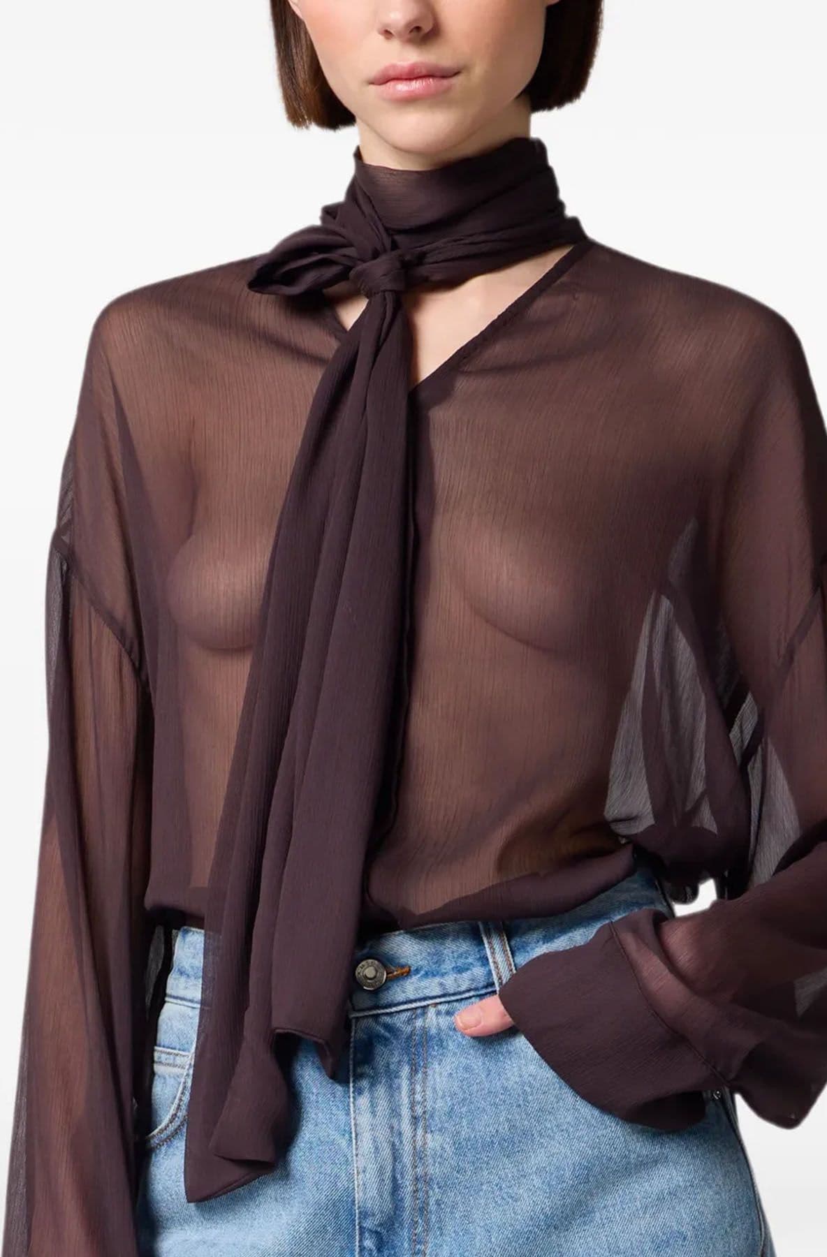 MSGM  Camicie Brown - 4