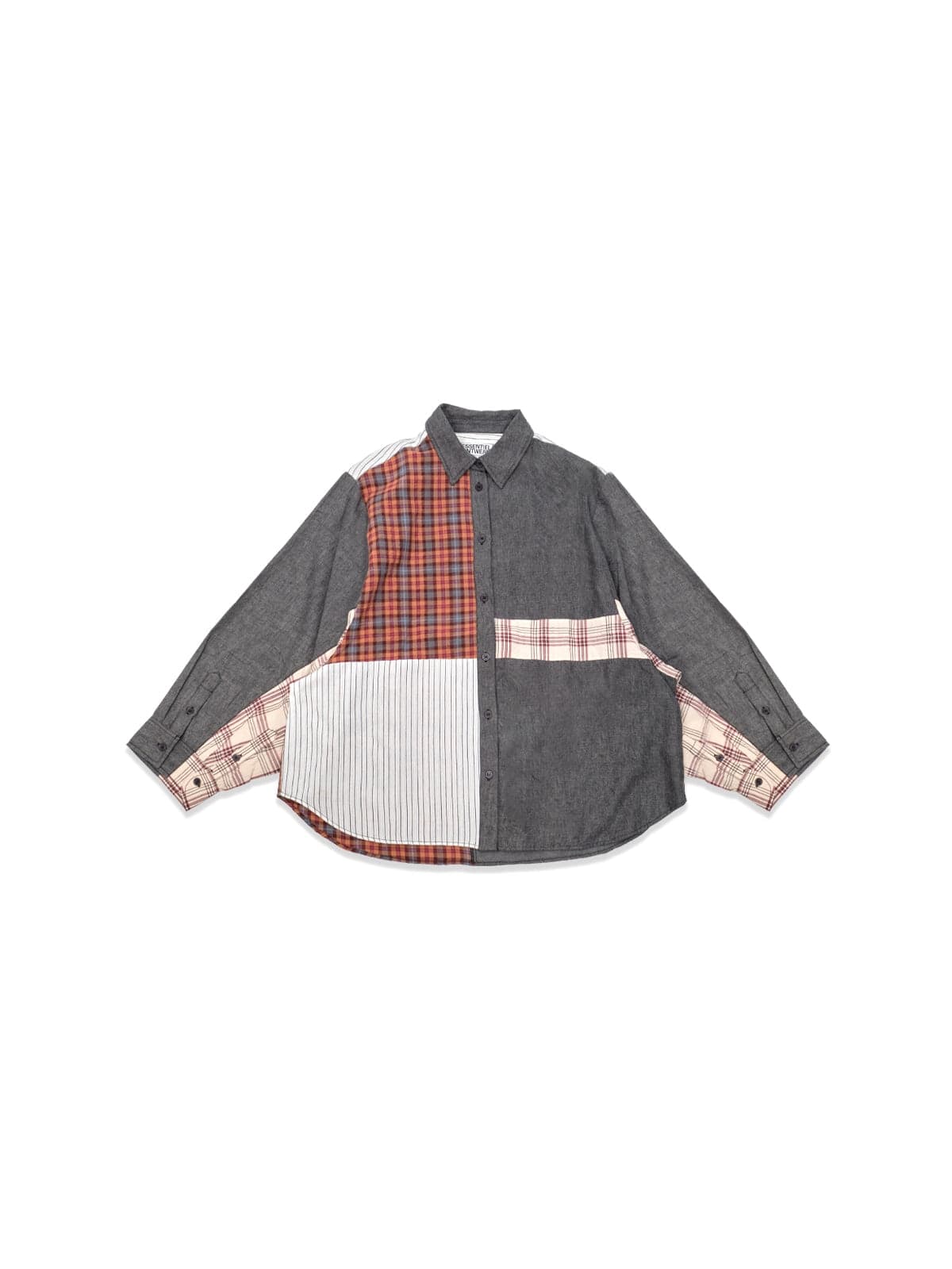 ESSENTIEL ANTWERP kingsley patchwork shirt