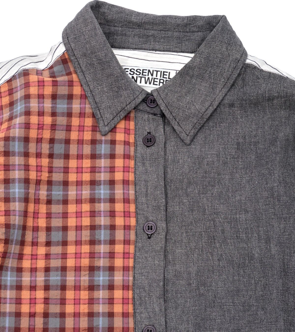 ESSENTIEL ANTWERP kingsley patchwork shirt - 3