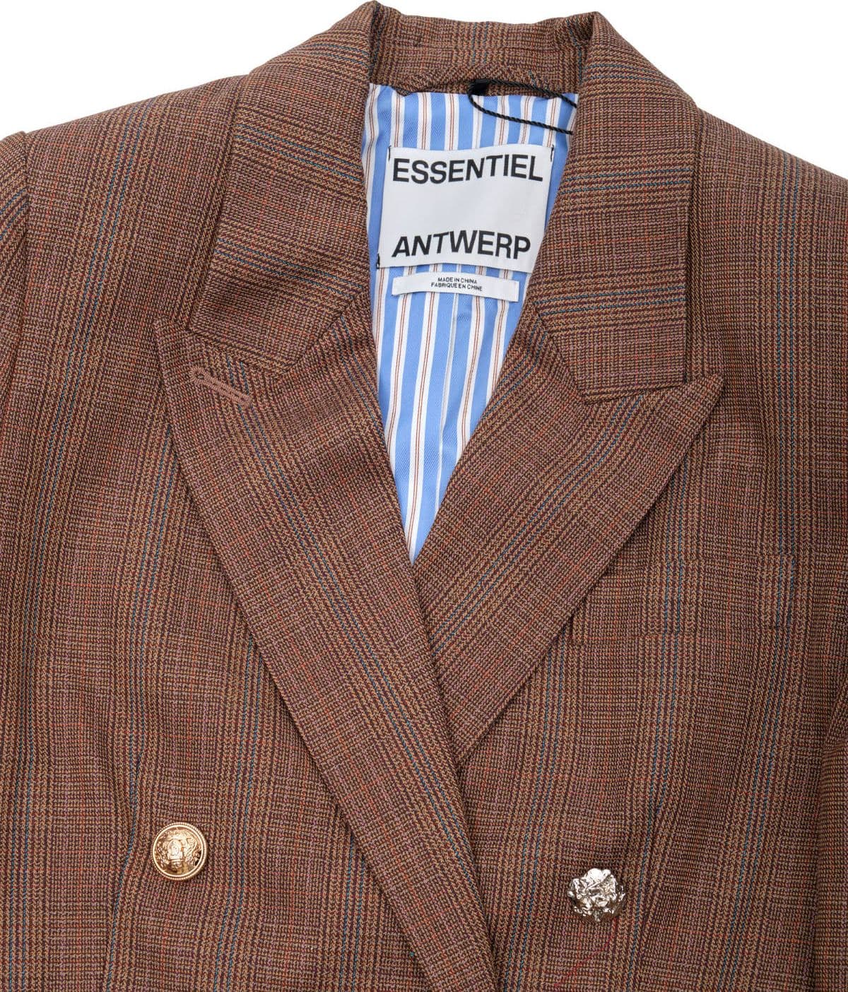 ESSENTIEL ANTWERP kit double breasted blazer - 3