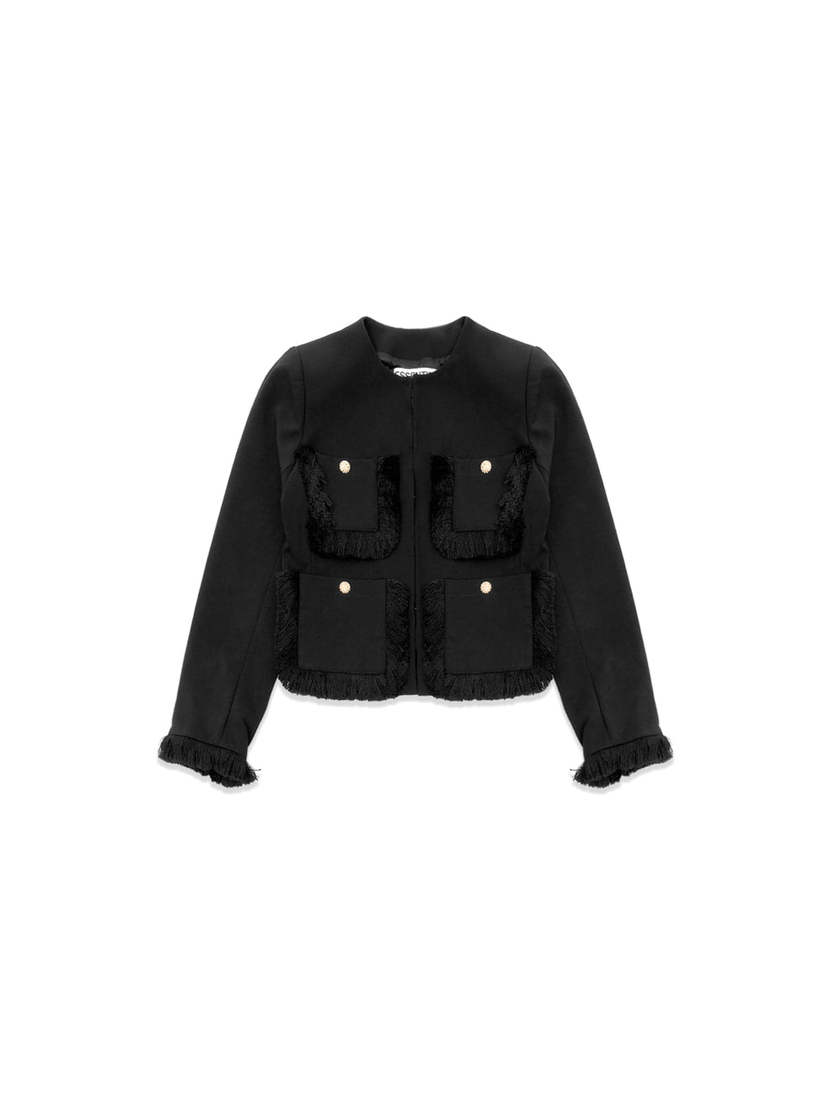 ESSENTIEL ANTWERP kinetic fringed jacket
