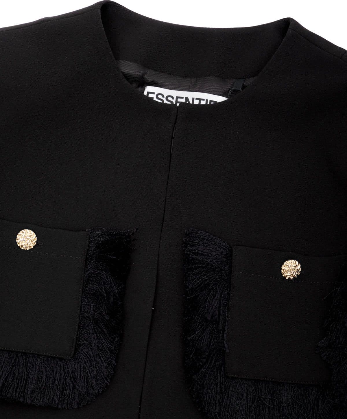 ESSENTIEL ANTWERP kinetic fringed jacket - 3
