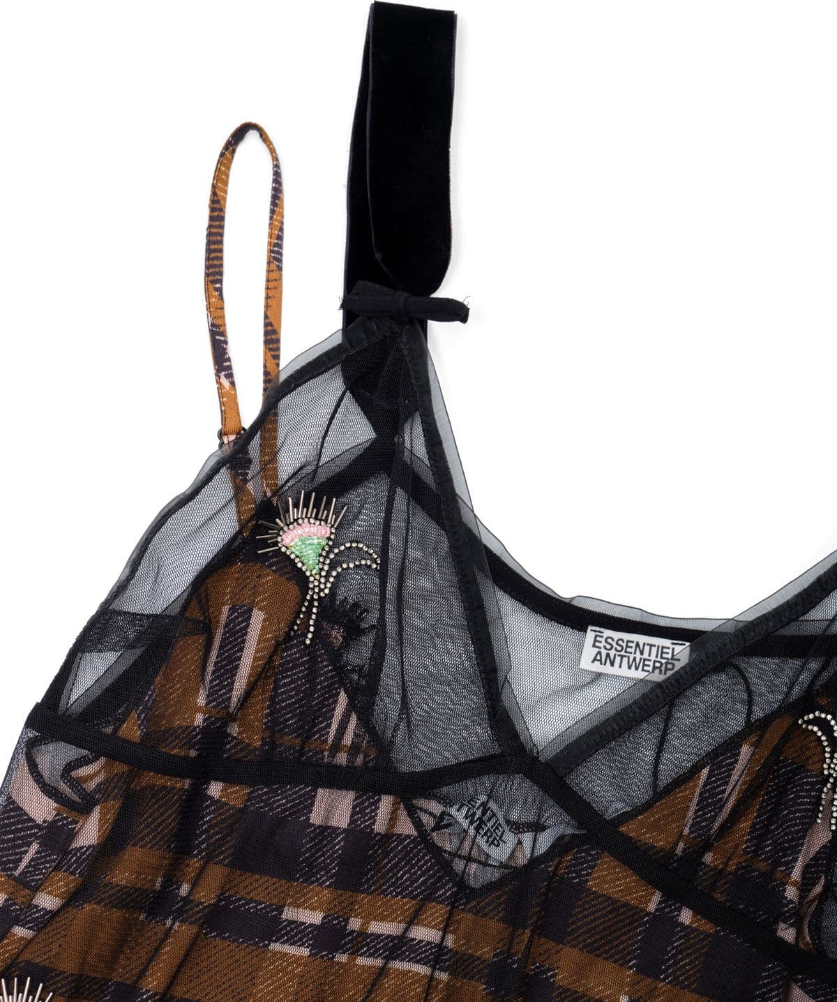 ESSENTIEL ANTWERP kassandra mesh slip dress - 3