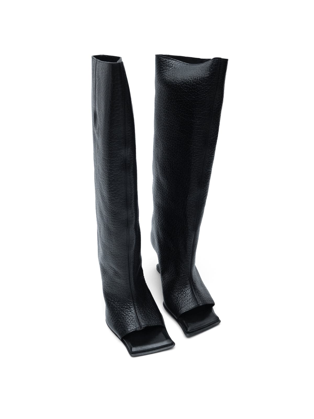 MIISTA salima black peep toe tall boots - 2