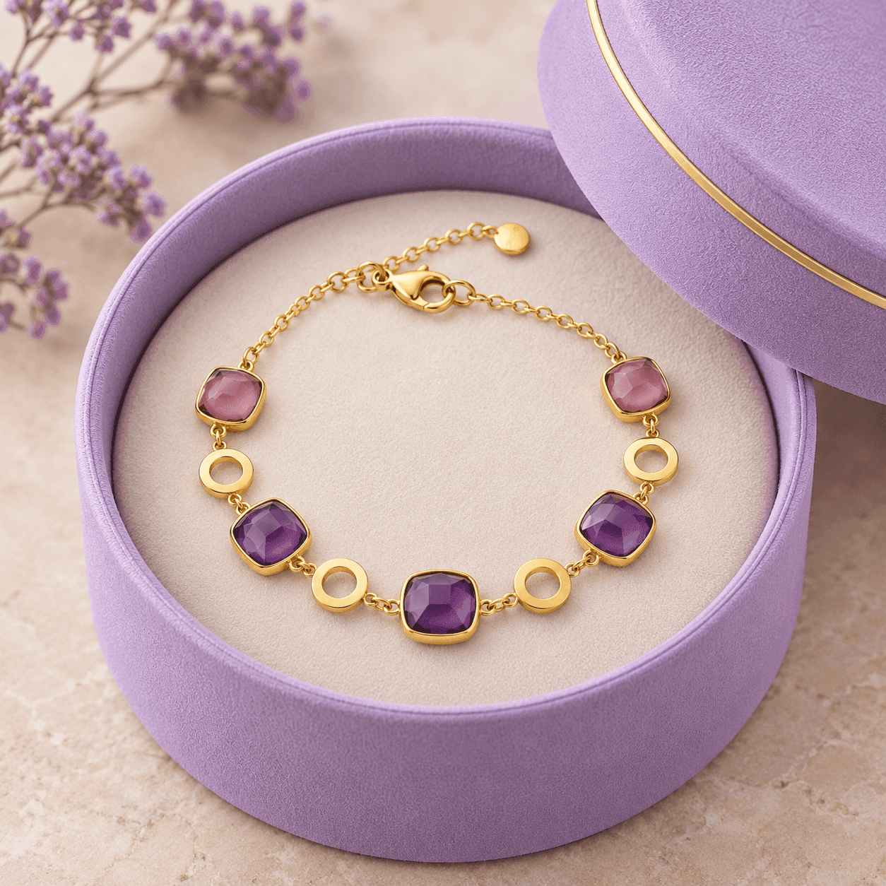 Ops Objects  -  Bracciale catena con pietre colorate Mosaic - 3