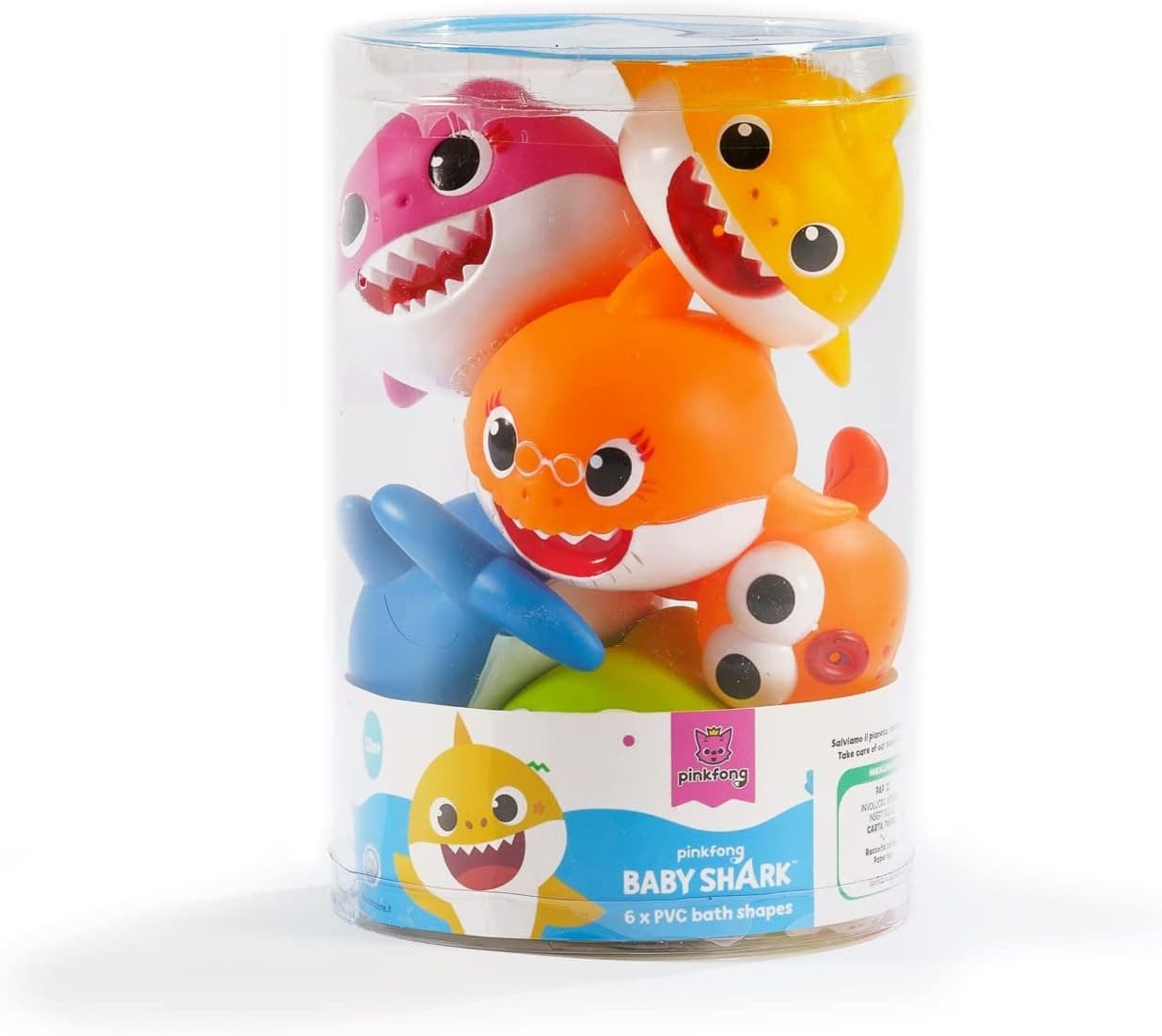 ODS - Baby Shark Set di 6 Squaletti in PVC - 2