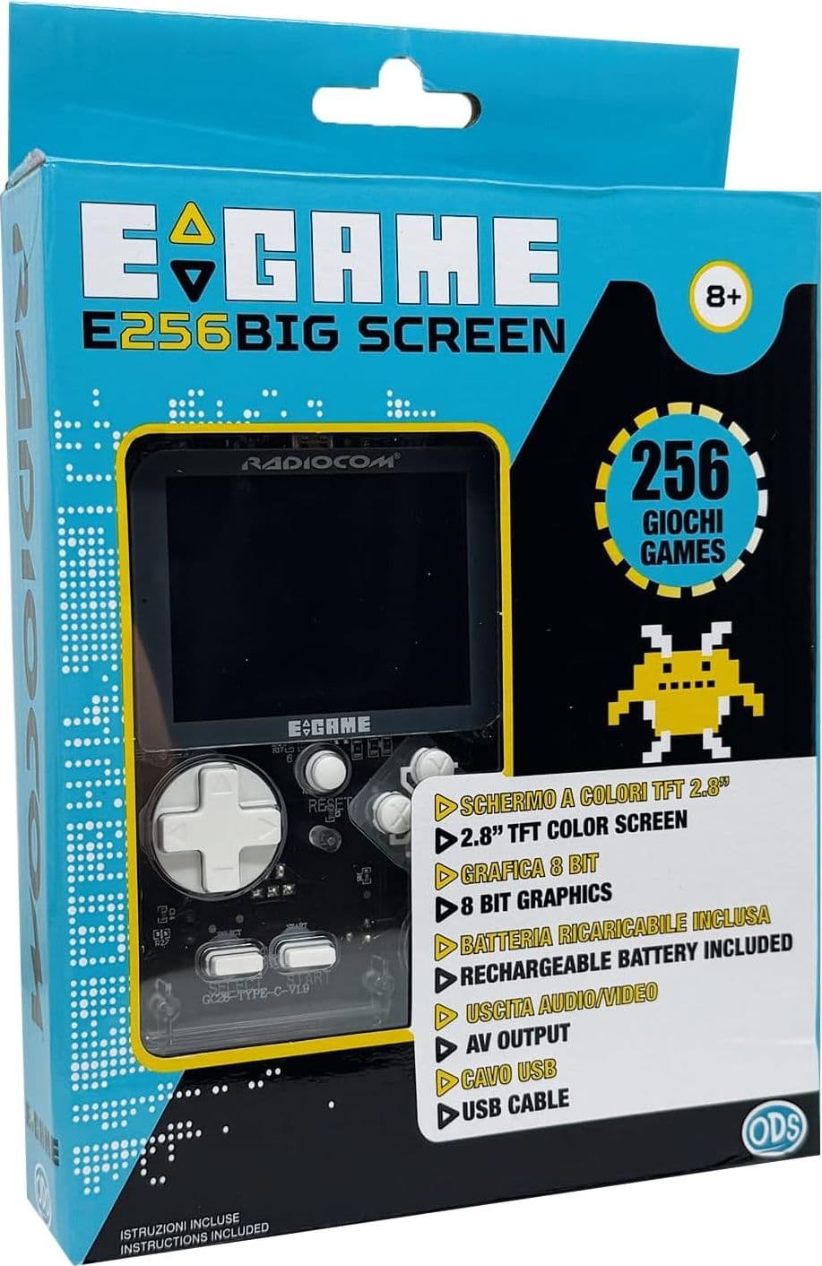 ODS - Egame E256 Big Screen Console di gioco portatile - 4