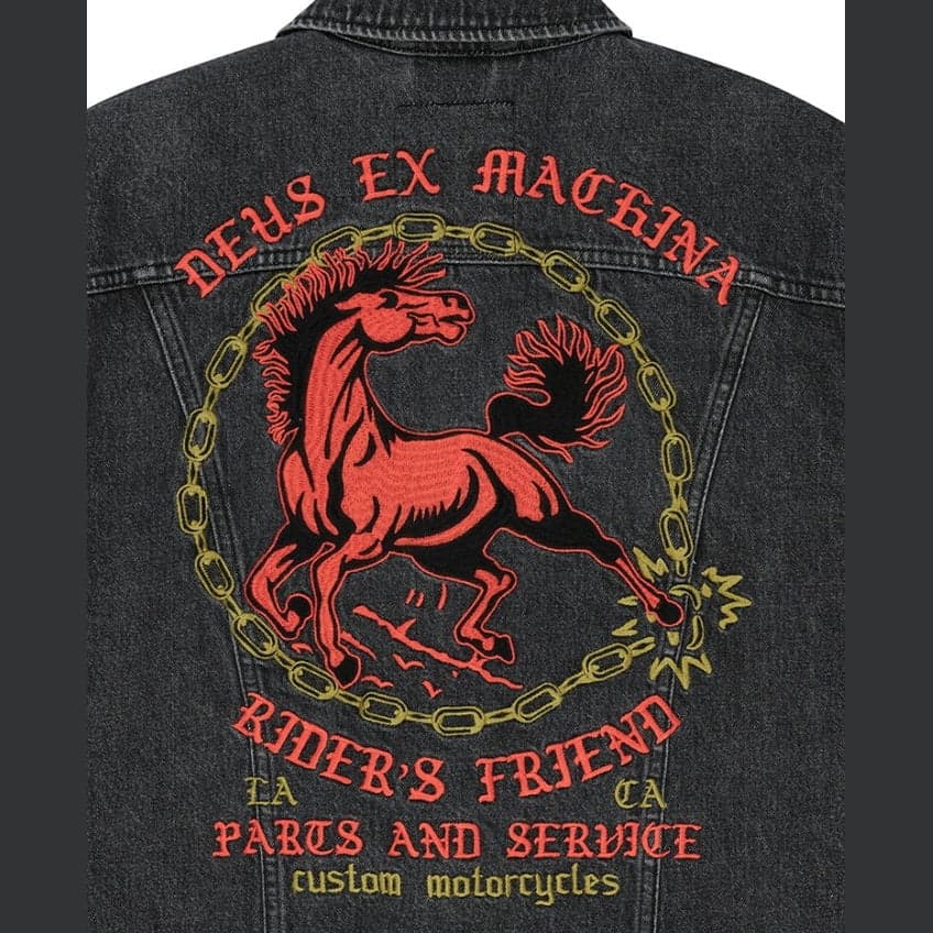 Deus Ex Machina  Giacca Unchained Trucker Jkt Black - 4