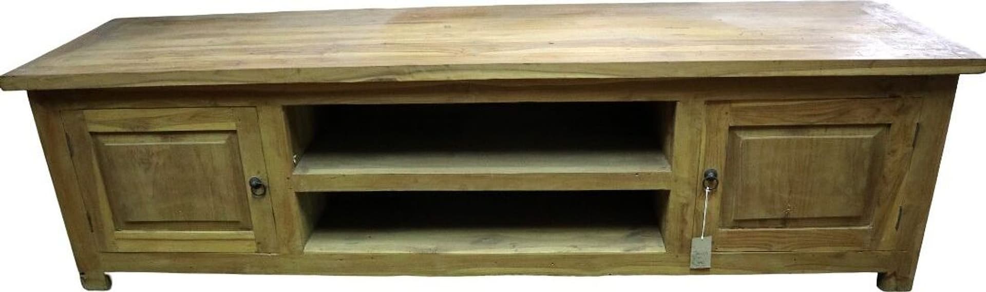 Mobile Porta TV in Teak Massello – 180x45x50 cm – Fatto a Mano in Indonesia - 2