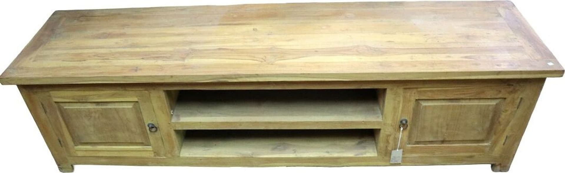 Mobile Porta TV in Teak Massello – 180x45x50 cm – Fatto a Mano in Indonesia - 4