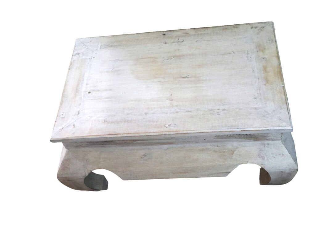 Tavolo Opium in Legno di Albesia – Fatto a Mano in Indonesia – Design Orientale, 75x50x40 cm - 3