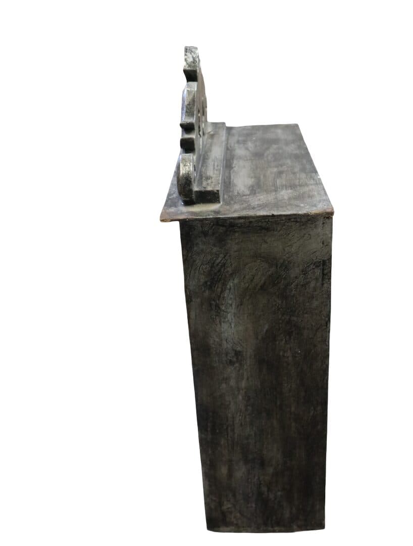 Vetrinetta Artigianale Indonesiana in Legno – Libreria Piccola Fatta a Mano 44x19x50 cm - 5