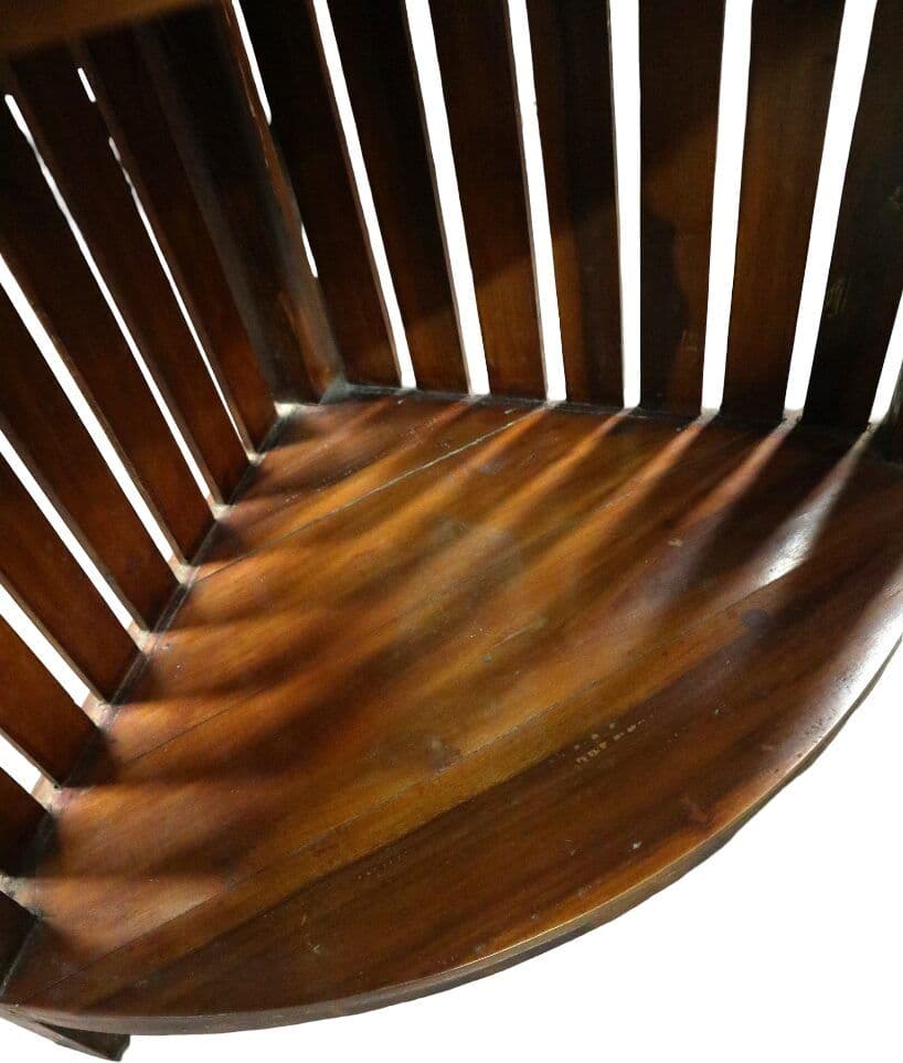 Mobile Libreria Angolare in Teak - Realizzato a Mano in Indonesia, Altezza 150 cm - 7
