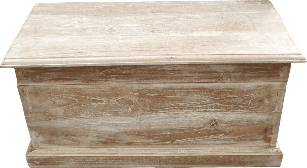 Cassapanca Baule Artigianale in Legno di Teak Massello – Bali Indonesia – Contenitore Vintage Naturale 60x30x30 cm - 2