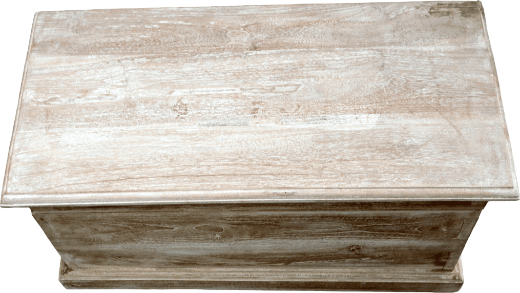 Cassapanca Baule Artigianale in Legno di Teak Massello – Bali Indonesia – Contenitore Vintage Naturale 60x30x30 cm - 4