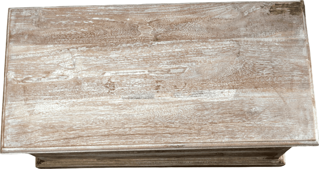 Cassapanca Baule Artigianale in Legno di Teak Massello – Bali Indonesia – Contenitore Vintage Naturale 60x30x30 cm - 5