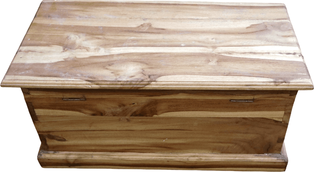 Baule Cassapanca in Legno di Teak Massello –  Contenitore Artigianale Indonesiano 60x30x30 cm - 8