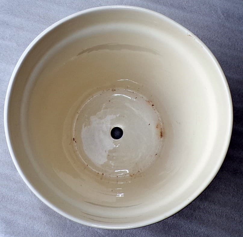 Vaso in ceramica Messicana realizzata e dipinto a mano cm 26x24 arancio - 3