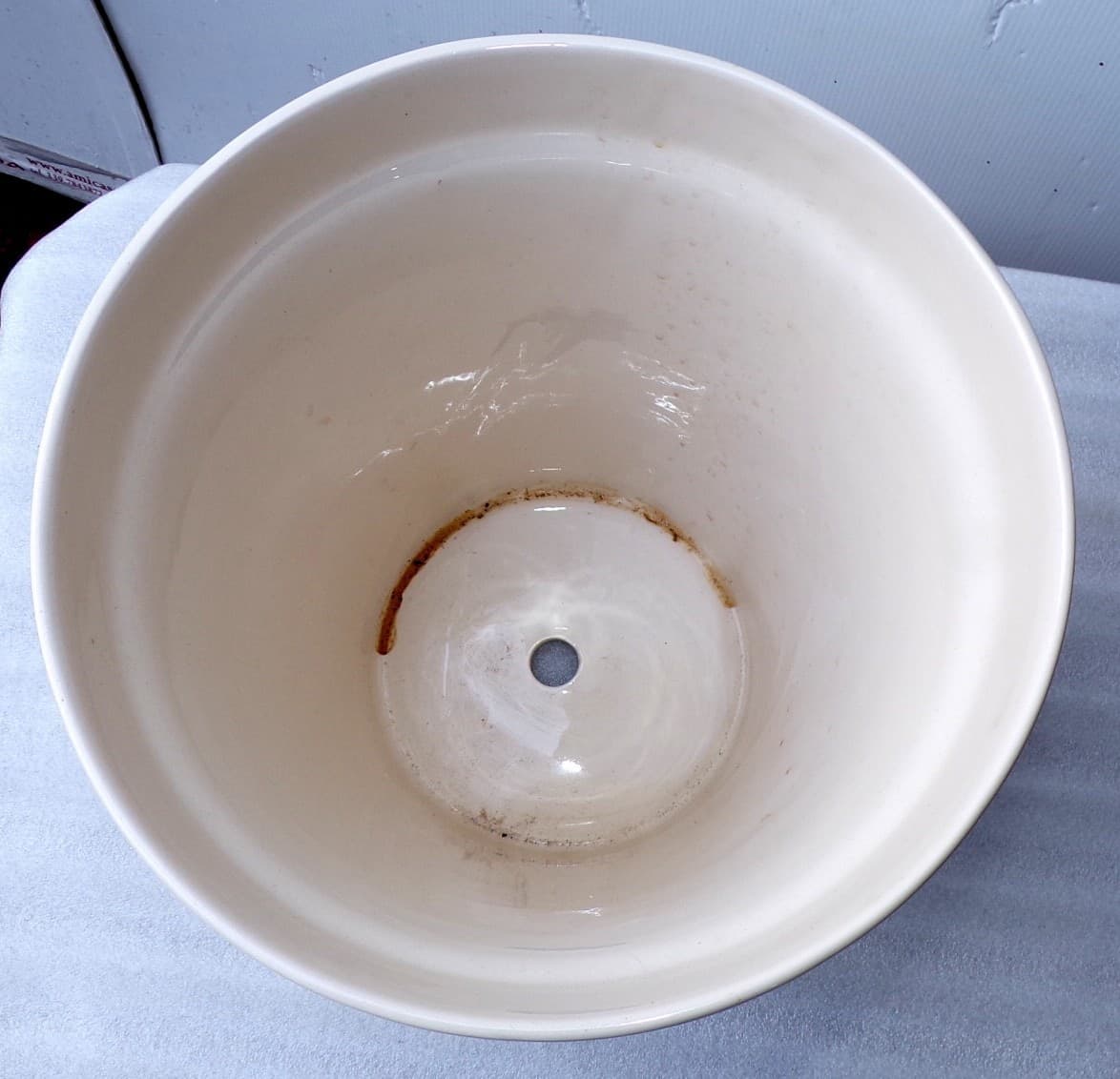 Vaso in ceramica Messicana realizzata e dipinto a mano cm 26x24 blu - 2