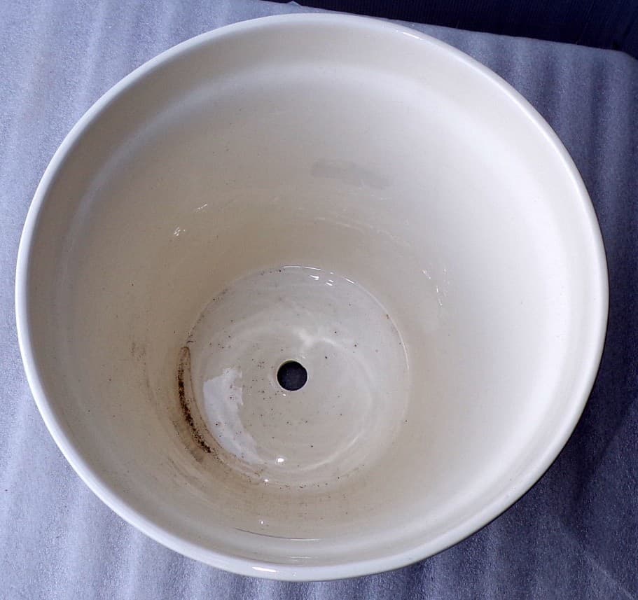 Vaso in ceramica Messicana realizzata e dipinto a mano cm 26x24 marrone - 2