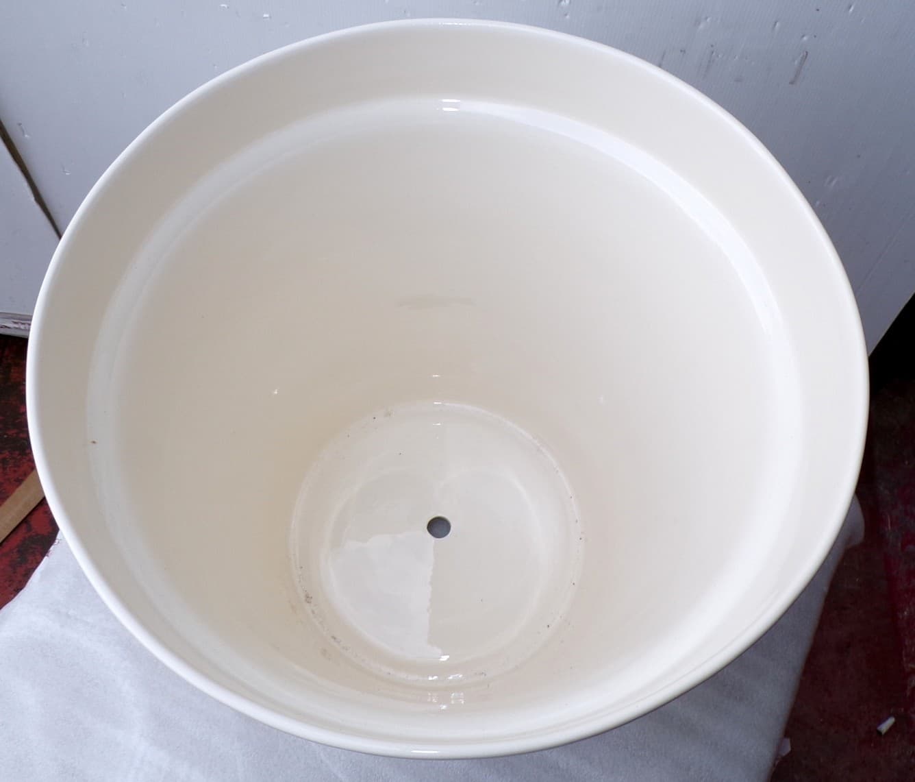 Vaso in ceramica Messicana realizzata e dipinto a mano cm 41x38 marrone - 3