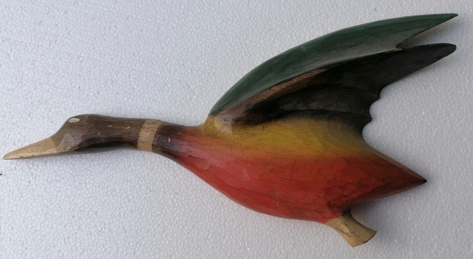 Famiglia di papere in volo germani in legno oca oche caccia 3 pezzi - 3