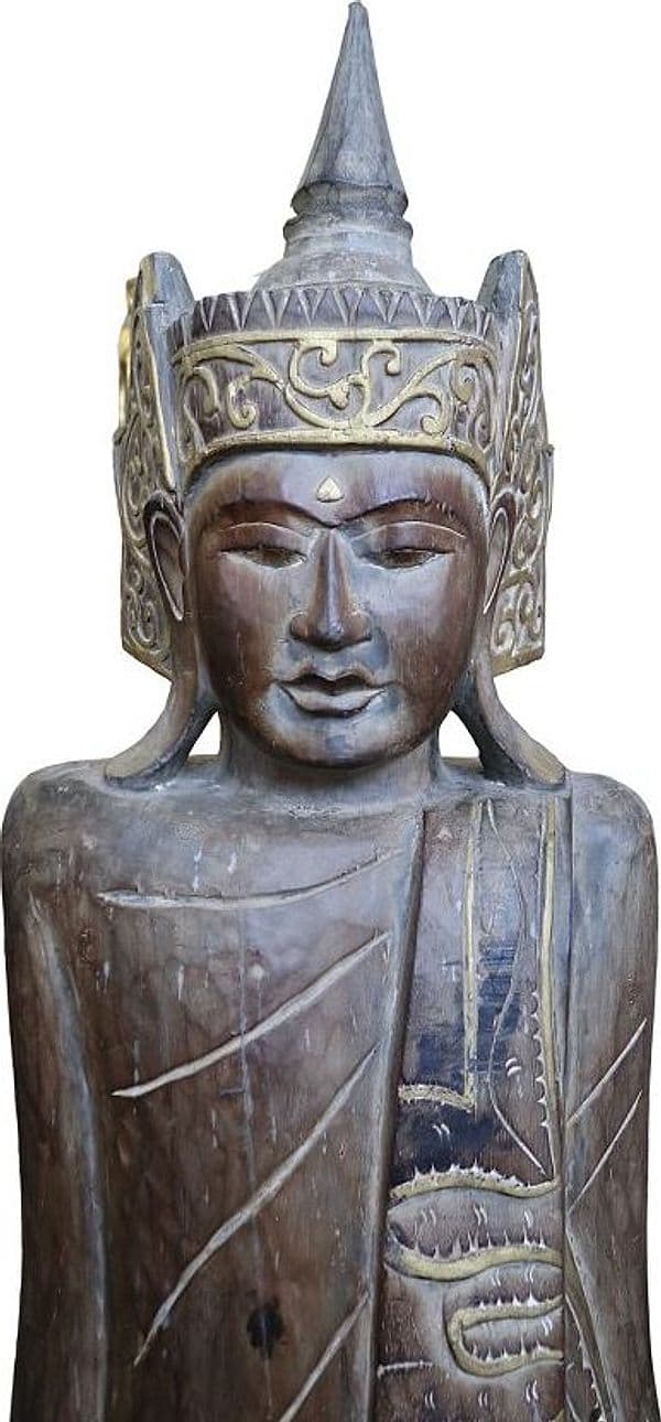 Statua in Legno Divinità Balinese – 205h cm – Intagliata a Mano in Indonesia - 2