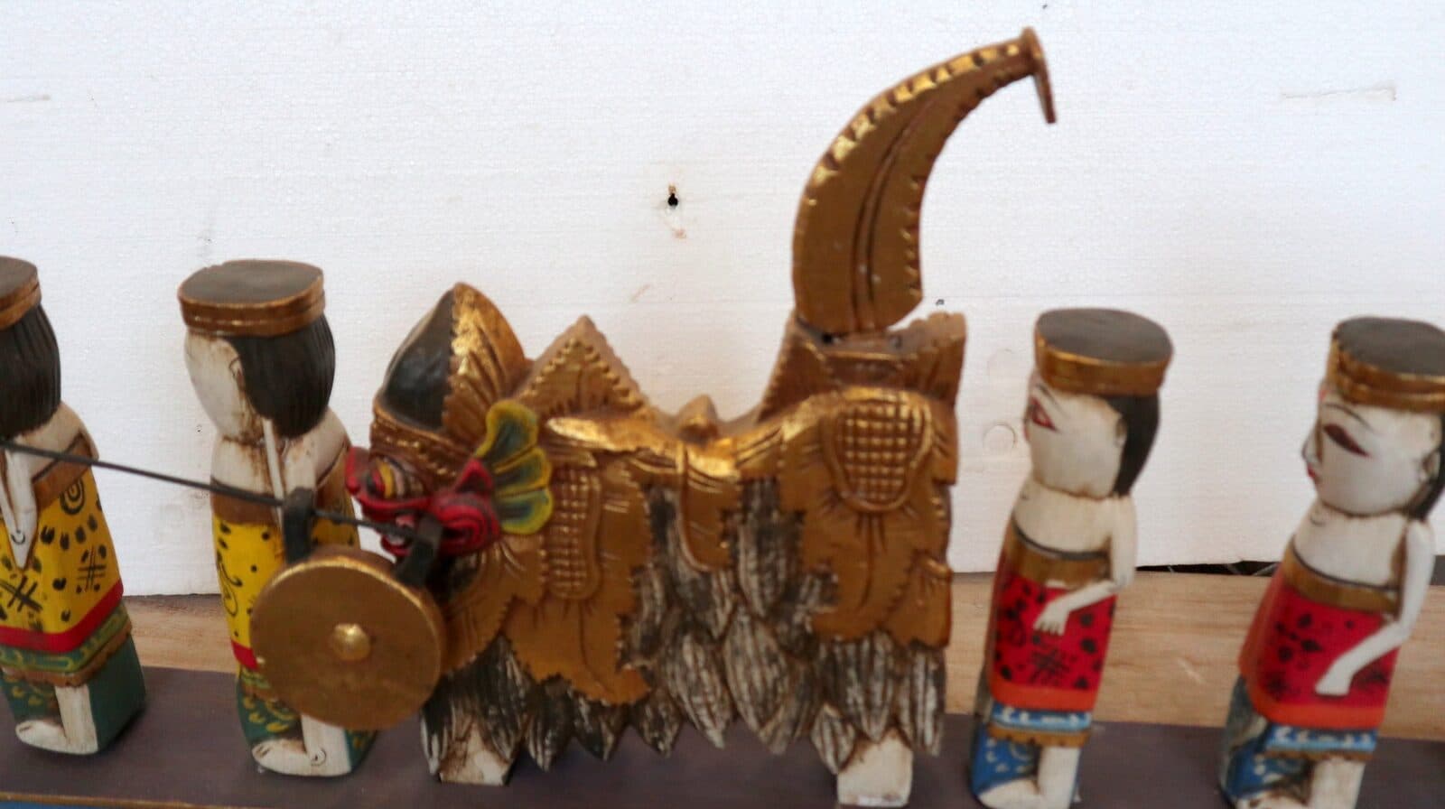 Scultura in Legno - Cerimonia Balinese Smontabile (Artigianato Etico da 100x9x40h cm - 3