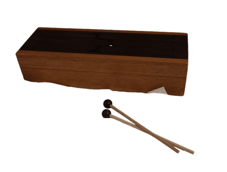 Tongue Drum in Legno Australiano cm 48 × 16 × 12h – Strumento Musicale Artigianale Made in Italy - 4