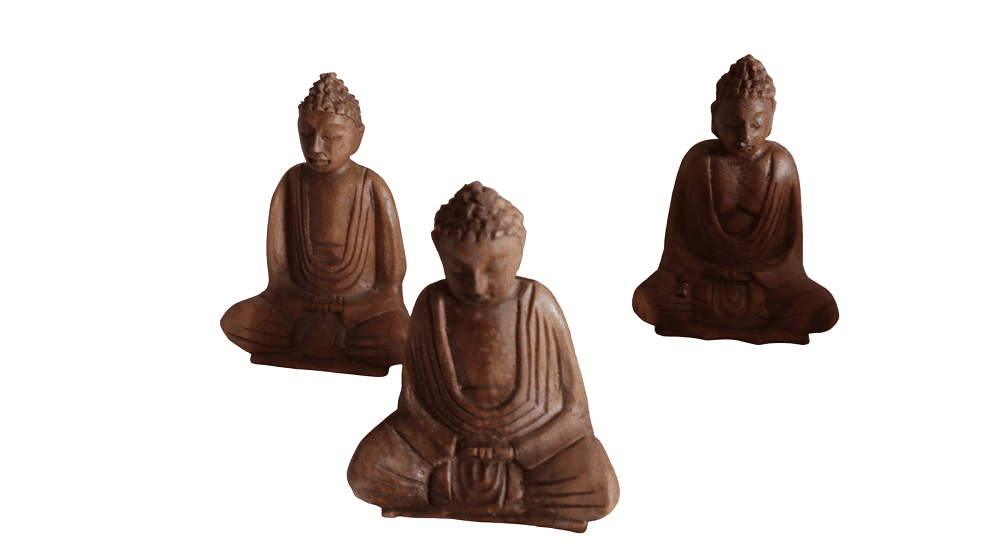 Statua Buddha in Legno di Suar 16 cm – Scultura Etno Chic Artigianale Indonesiana - 3