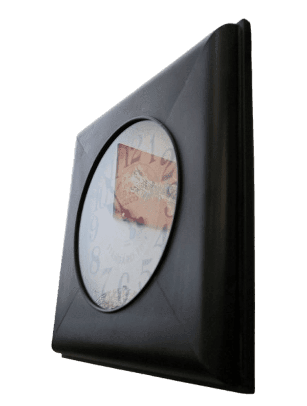 Orologio da Parete Industriale Vintage in Metallo Brunito 60x60cm – Replica d’Epoca - 7