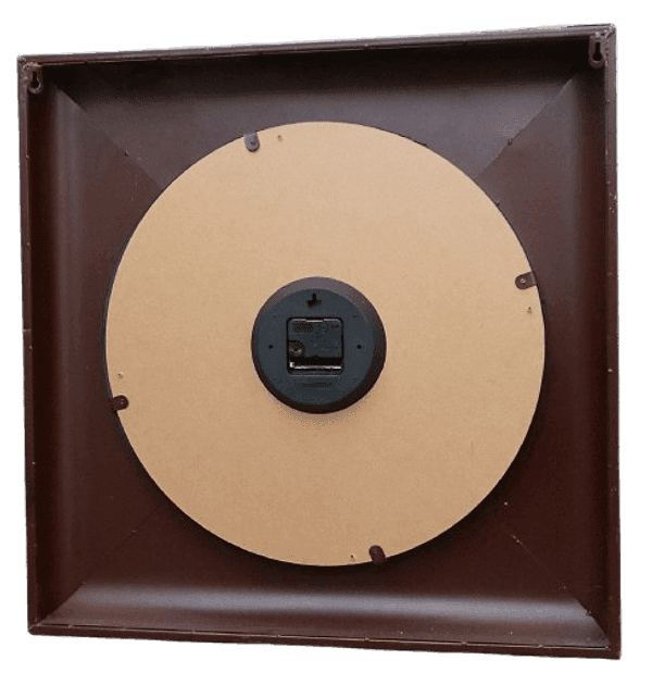Orologio da Parete Industriale Vintage in Metallo Brunito 60x60cm – Replica d’Epoca - 10