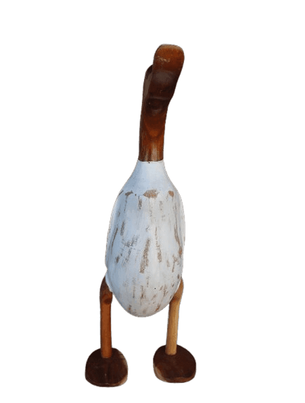 🦆 Oca Decorativa in Legno – Artigianato Rustico Simpatico h 40 cm - 2