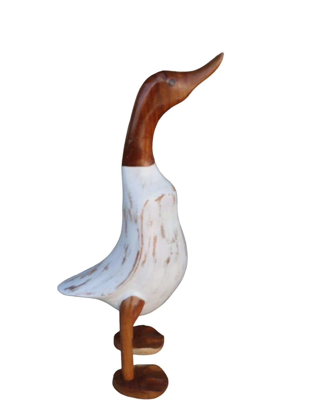 🦆 Oca Decorativa in Legno – Artigianato Rustico Simpatico h 40 cm - 3