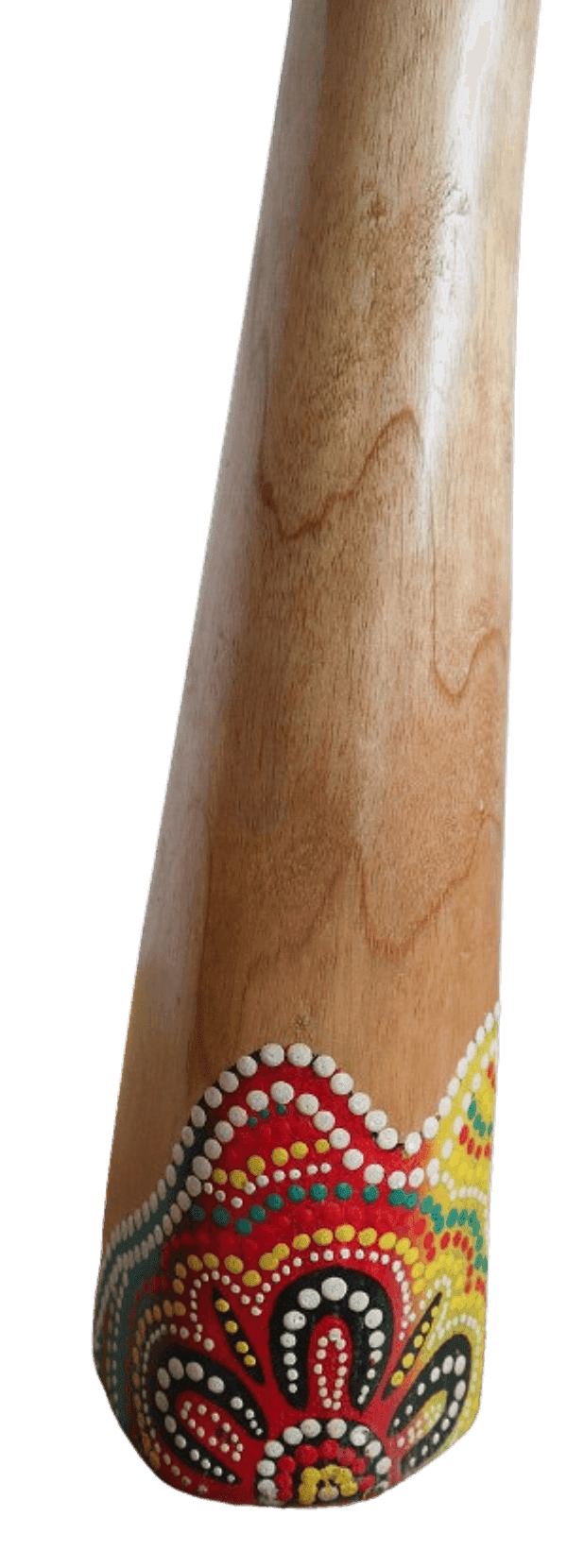 Didgeridoo in legno decorato con tecnica aborigena – cm 150 – Fatto a mano in Indonesia - 6